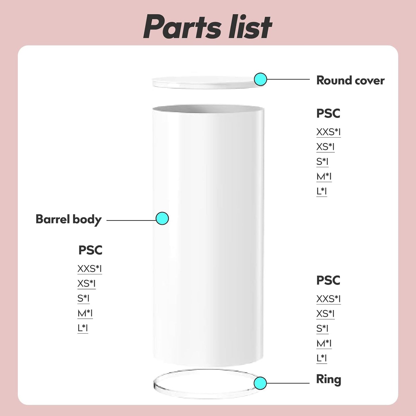 3PC Cylinder Pedestal Stands for Party, White Round Large Cylinder Tables, Pedestal Display Plinth Pillars for Wedding Ceremony Birthday Party Art Decor