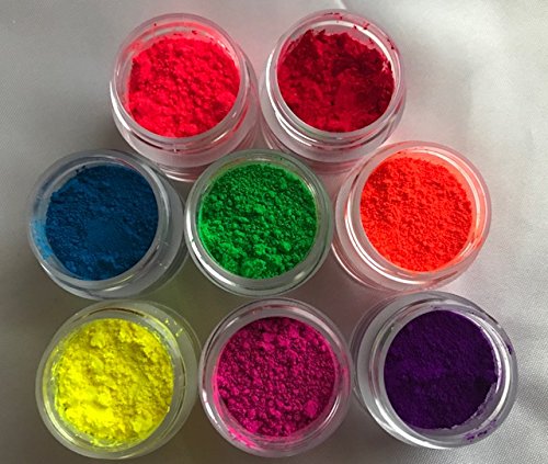 OH! SWEET ART - Edible Petal Dust - For Decorating Cakes, Cupcakes, Cake Pops, & More - Kosher, Food-Grade Coloring - NEON SET x 8 units each jar 4 grams
