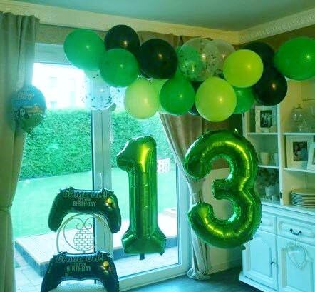 Green Helium Number Balloon 40 Inch, Giant Foil Green Number 0 Birthday Balloons, Large Numbers 10 20 30 40 50 60 70 80 90 100 2025, Party Celebration Supplies Decorations