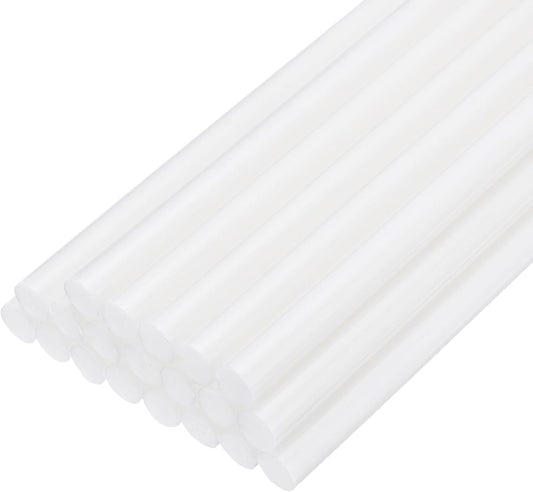 uxcell 20pcs Hot Glue Sticks for Glue Gun 11mm/0.43-inch x 8-inch Mini Hot Melt Adhesive Glue Stick White