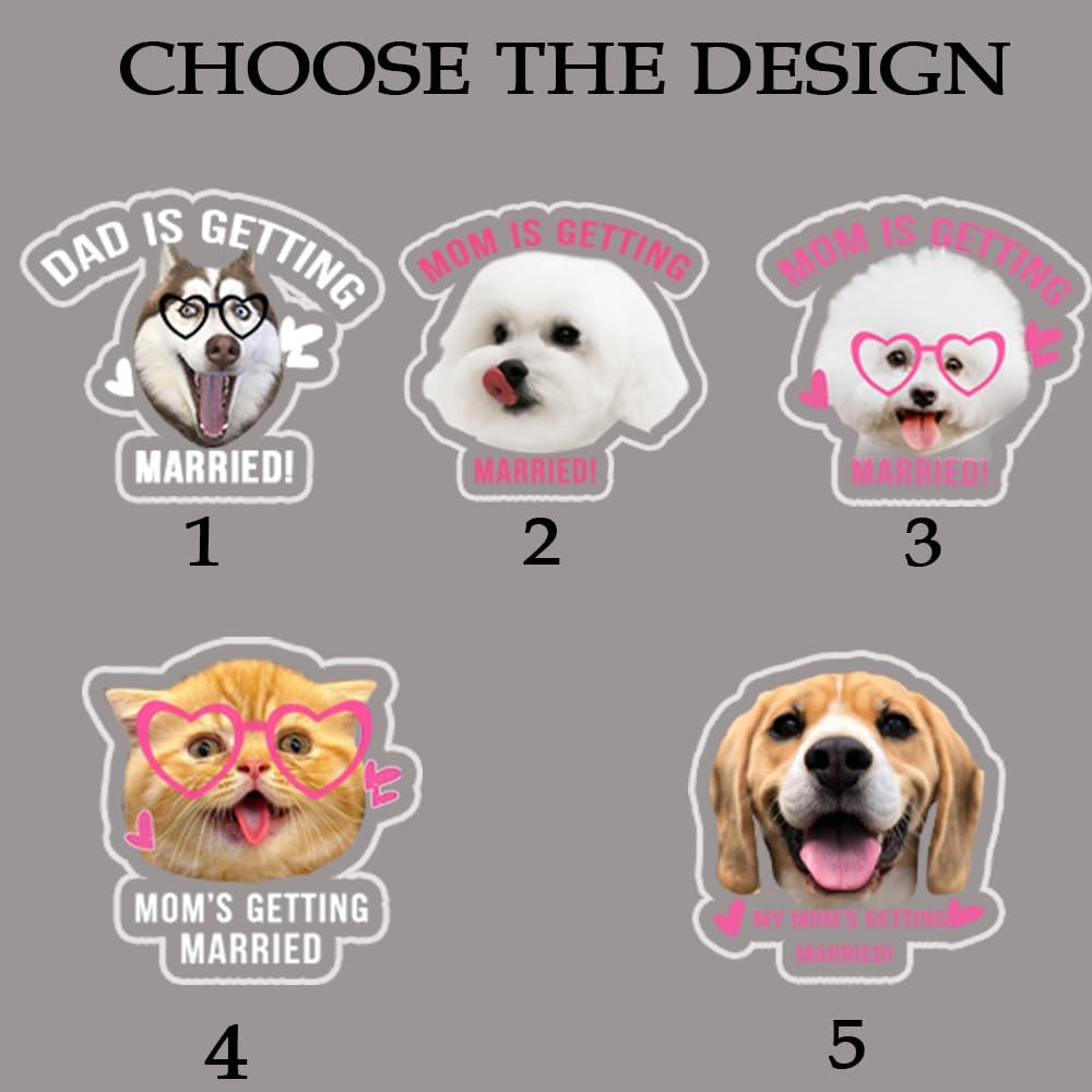 Custom 50 Pcs Double-Sided Wedding Pet Stir Sticks, Personalized Dog Cat Stir Stick, Acrylic Cocktail Stirrers, Wedding Drink Stirrers, Bachelorette Party Decorations, Bridal Shower Gifts