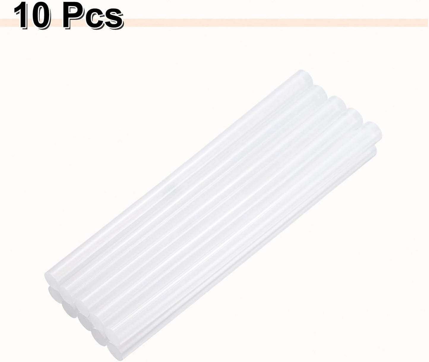 HARFINGTON 10pcs Hot Glue Sticks 0.43" Dia x 8.66" Long EVA Mini Hot Melt Adhesive Glue Stick for Hot Melt Gun Wood Plastic Glass Flowers Fabrics Foam, Clear