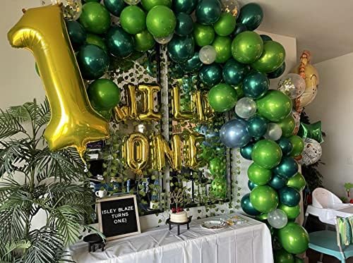 Metallic green balloons 50 pcs 12 inch light green balloons Double layer chrome green balloons are more durable suitable for wedding, birthday party balloon decoration