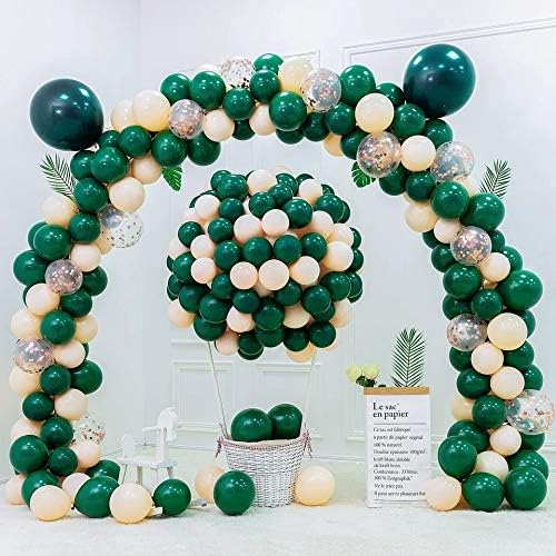 50pcs 12" Party Decoration Matte Latex Balloonfor Birthday Wedding Engagement Anniversary Christmas Festival-Blackish Green