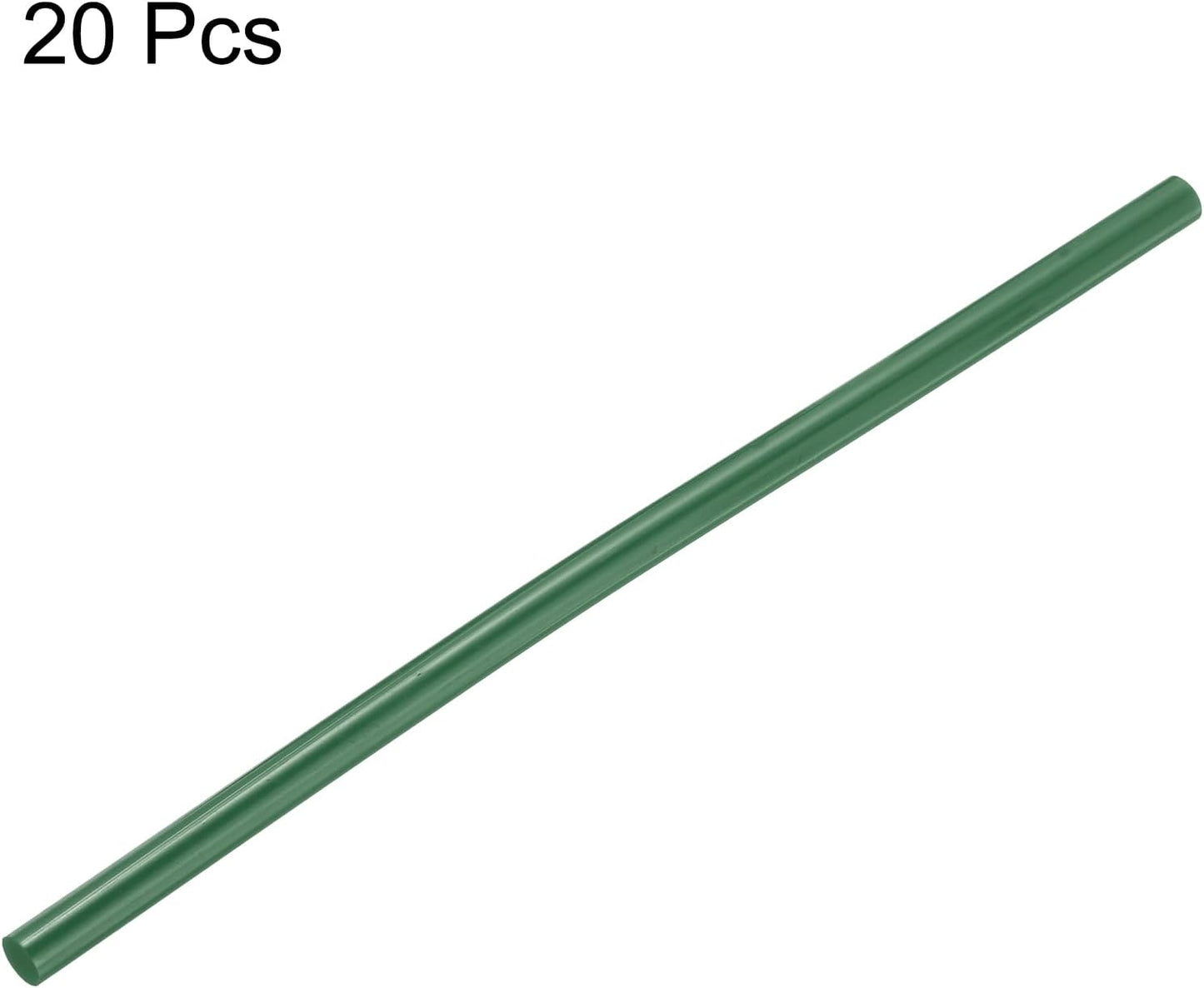 uxcell 20pcs Hot Glue Sticks for Glue Gun 7mm/0.28-inch x 8-inch Mini Hot Melt Adhesive Glue Stick Dark Green