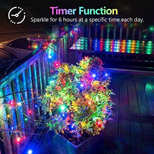 4 Pack 20FT 60LED Battery Operated Fairy Lights with Timer, Waterproof Battery String Lights Outdoor Indoor, Twinkle Light for Bedroom Wedding Birthday Party Chirstmas (Multicolor)