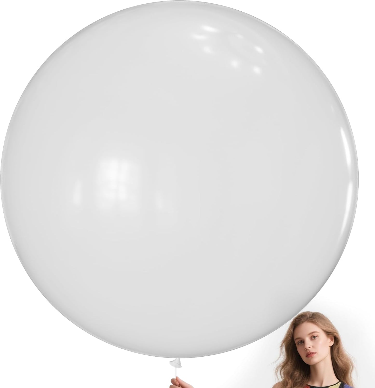 KAWKALSH Clear Balloons 9pcs 36 Inch Extra Large Big Jumbo Giant Transparent Bubble Latex Helium Balloons for Graduation Wedding Baby Shower Gender Reveal Birthday Party Decorations