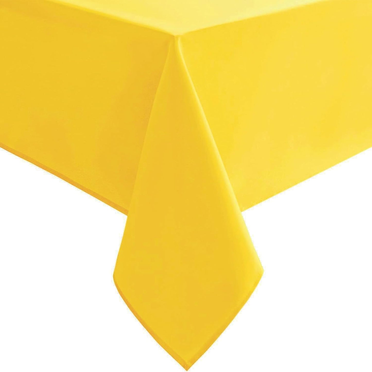 Hiasan Small Tablecloth for Square Tables - Waterproof and Spillproof Washable Fabric Table Cloth for Spring Dining, Outdoor Picnic (Yellow, 40 x 40 Inch)