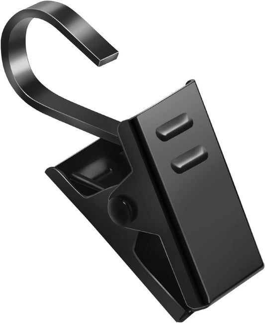 Teenitor 25 Pcs Small Curtain Hooks for Drapes, Curtain Clips for Hanging Hooks for Drapes Bows Hat, Curtain Rod Hooks, Stainless Steel S Hooks for Hanging Tent Lights Photo Party Decorations