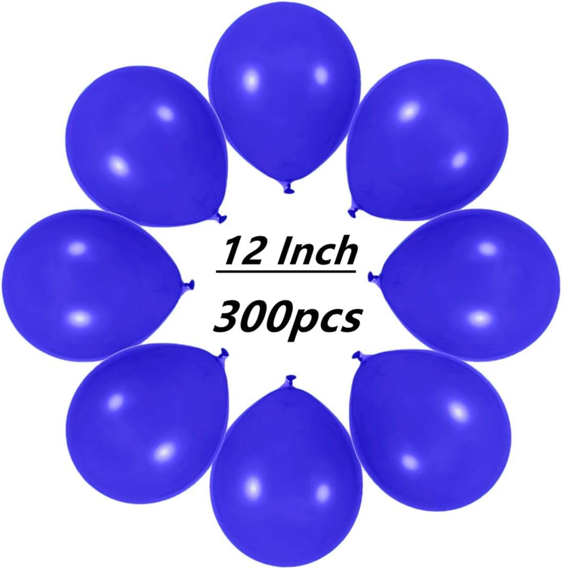 300 Pack Royal Blue Balloons 12 inch Blue Latex Party Balloon Bulk for Various Party Events Decorations