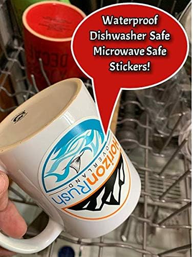 Avgrafx 120 3" Custom Personalized Stickers Labels Vinyl Waterproof Dishwasher Safe, Made USA, Any Text or Image