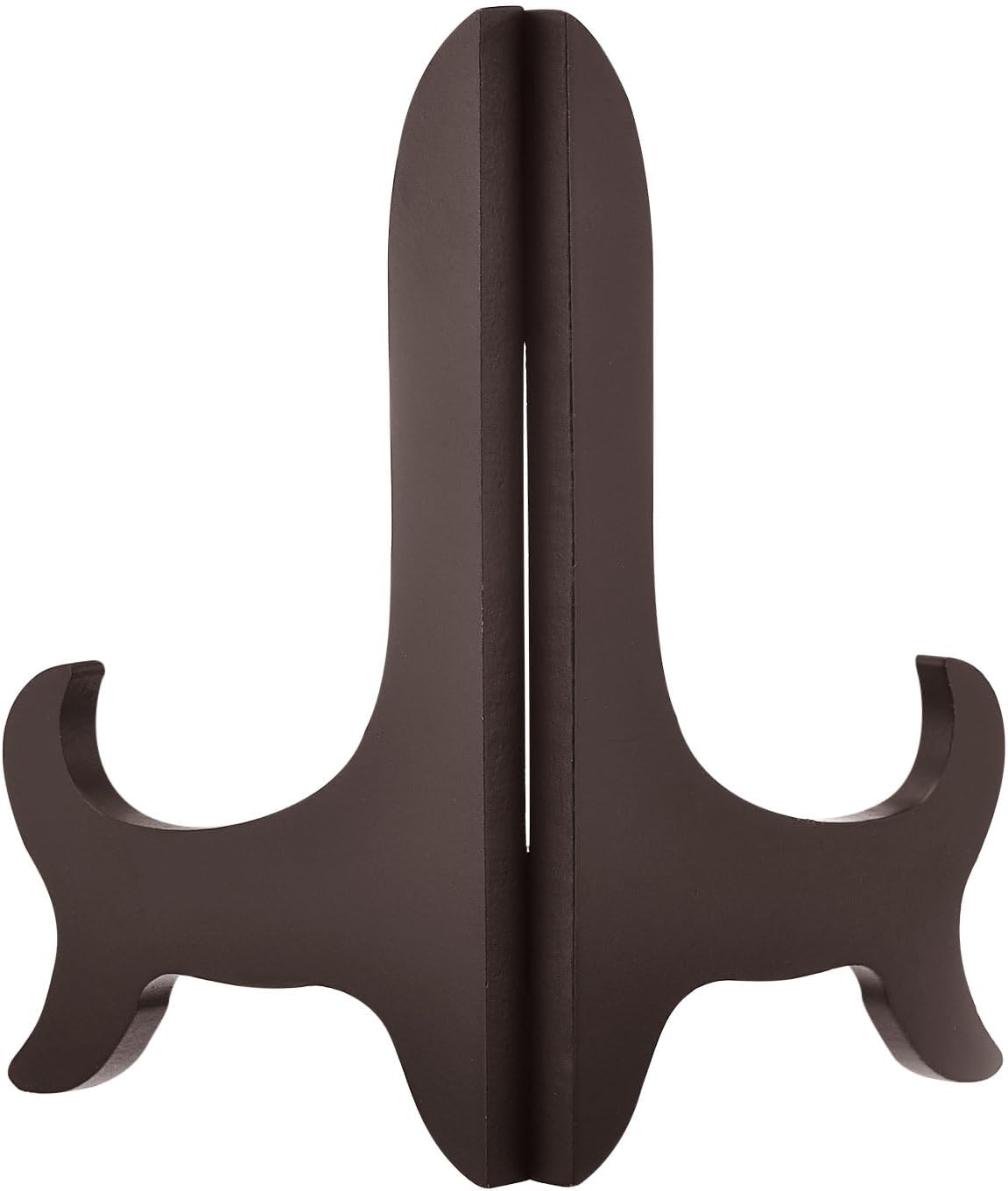 uxcell 9" Easel Plate Holder, Wooden Folding Display Stand Brown for Decorative Picture Frame