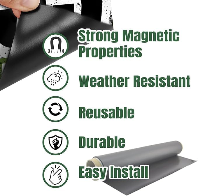 KETABAO – 9" Square Photo Magnets for Refrigerators, Cars and Offices – Customizable Magnetic Decor