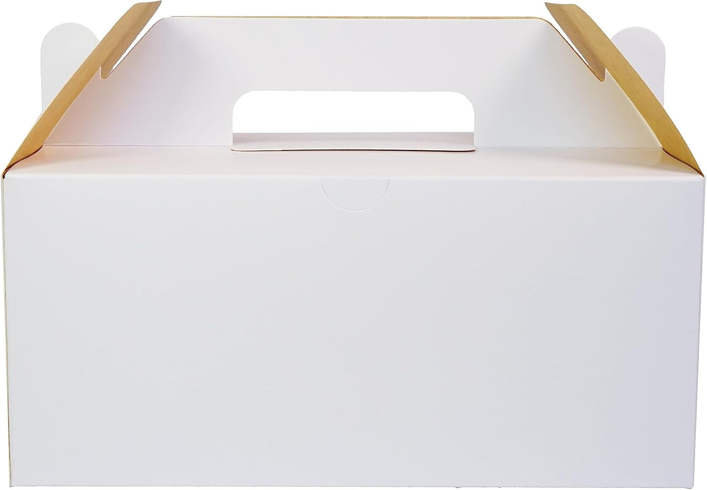 PandaPandaPPS 50 Pack White Gable Boxes (8.25"×5"×4") for Foods, Gifts and Party Favors, Goodie Gift Boxes Treat Boxes for Birthday Party, Wedding, Baby Shower