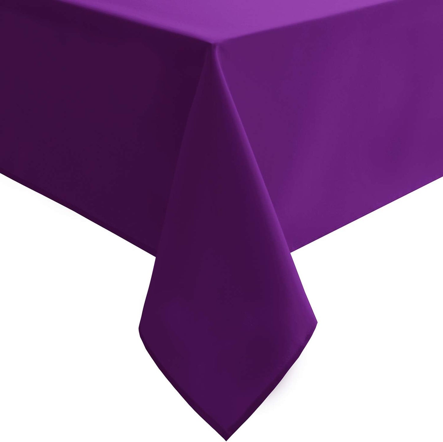Hiasan Royal Purple Tablecloth for Square Tables - Waterproof and Spillproof Washable Fabric Table Cloth for Dining Room Kitchen Party, 70 x 70 Inch