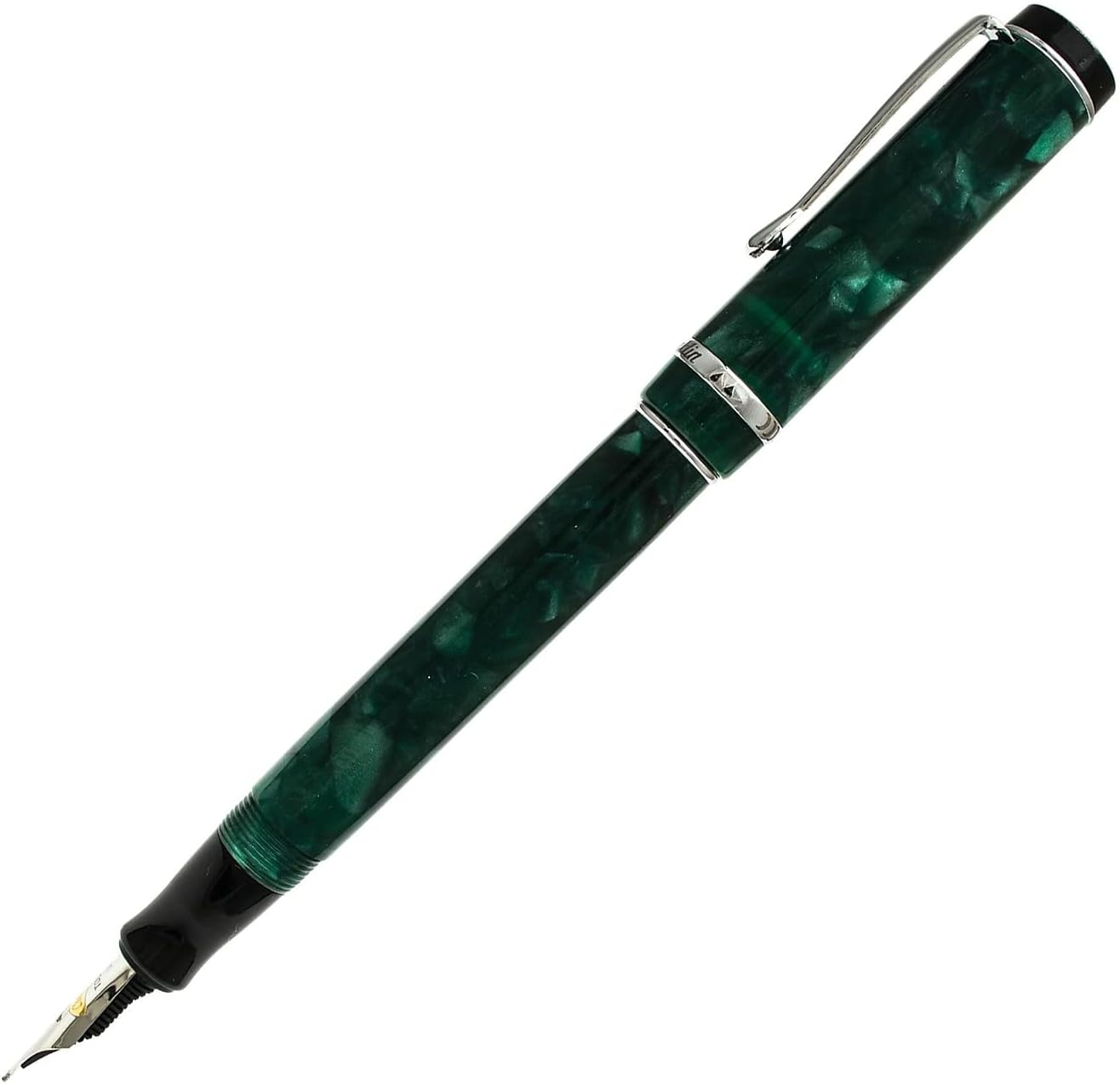 Conklin Duragraph Fountain Pen Forest Green - Fine Nib, Luxury Writing Instrument, Premium Resin Finish