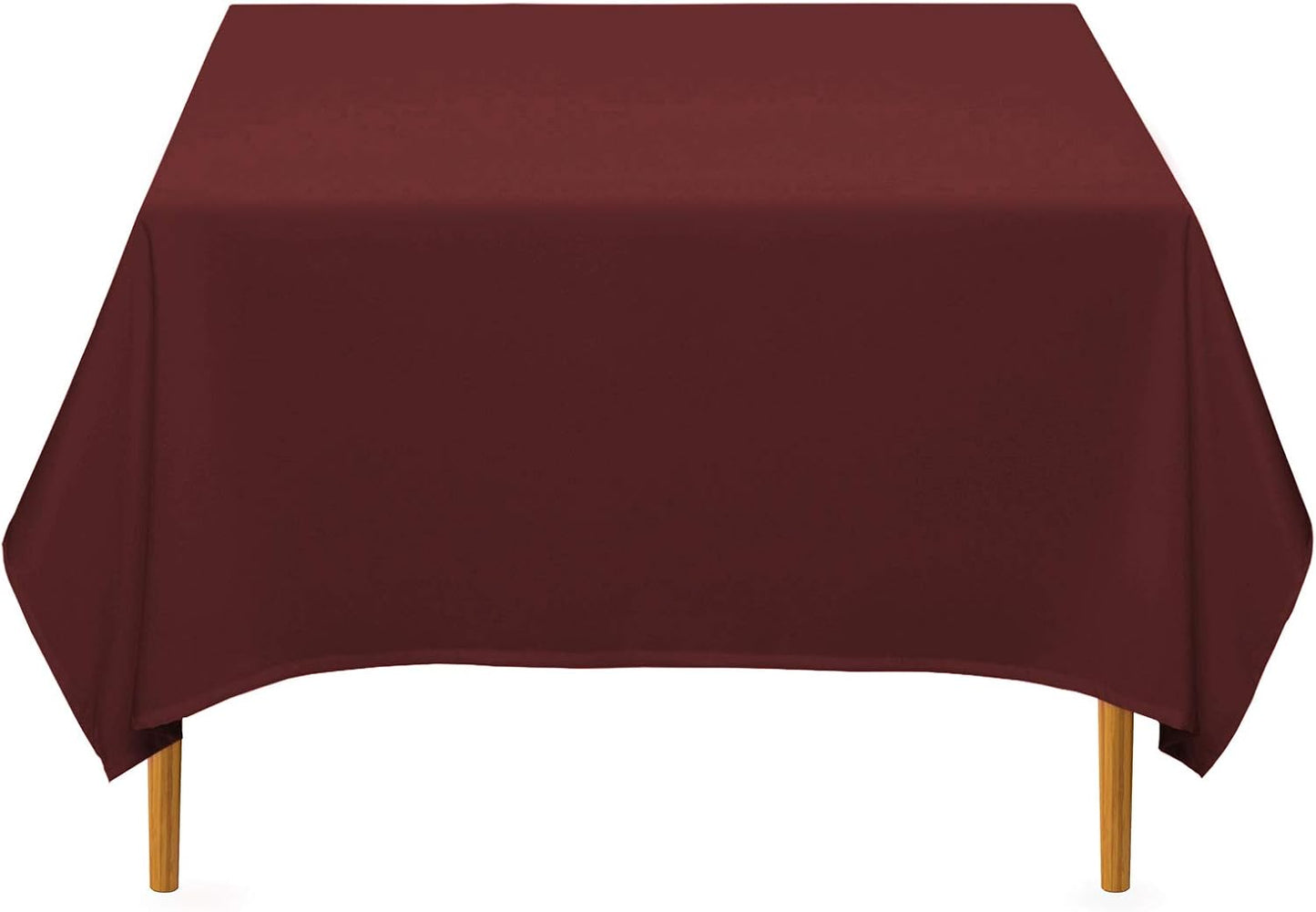 Lann's Linens - 70" Square Premium Tablecloth for Wedding/Banquet/Restaurant - Polyester Fabric Table Cloth - Burgundy