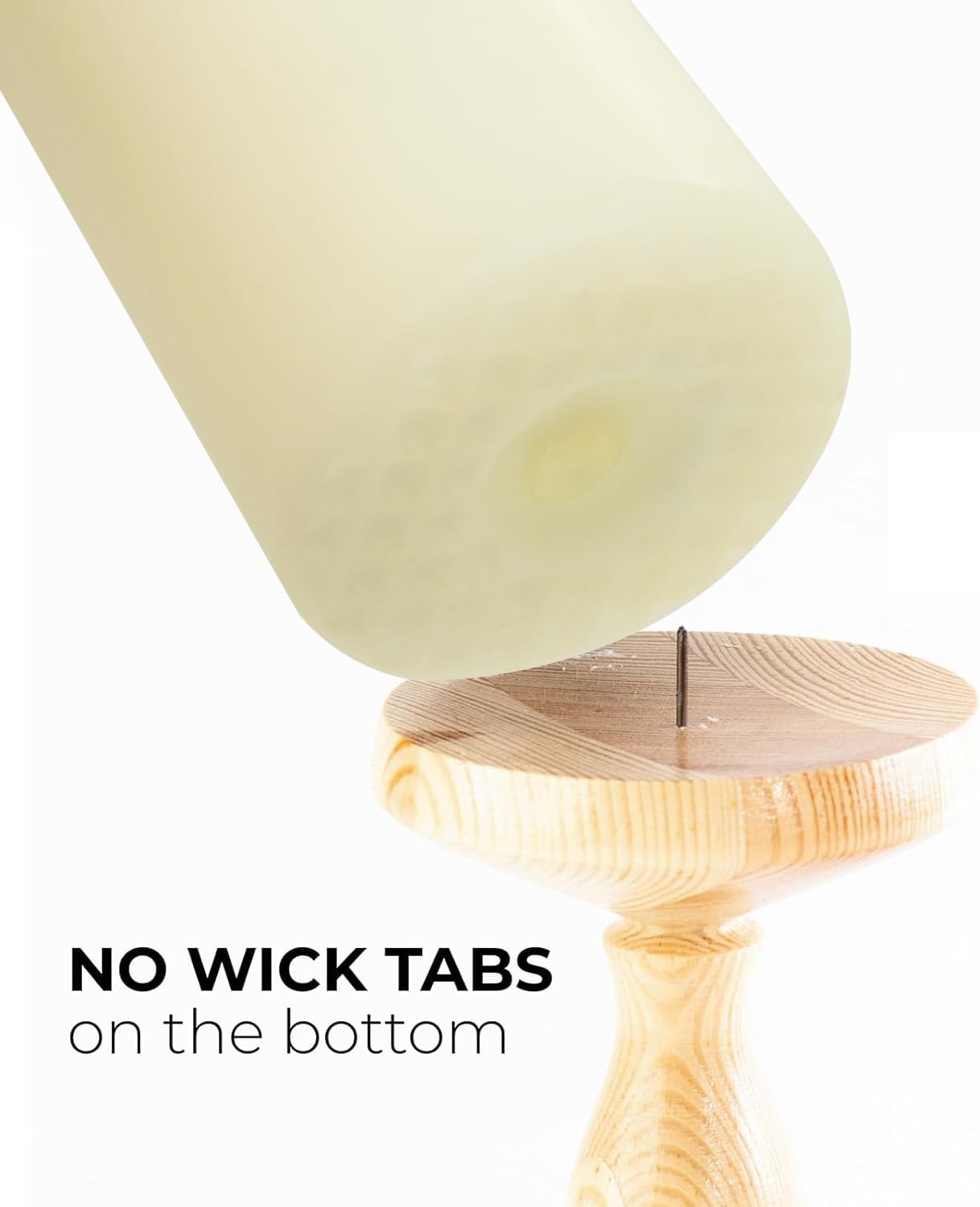 20 Packs 2 x 4 Premium Sense Unscented Ivory Tall Pillar Candles, Soy Wax for Candlelight Dinner, Home Decor, Party, Wedding.