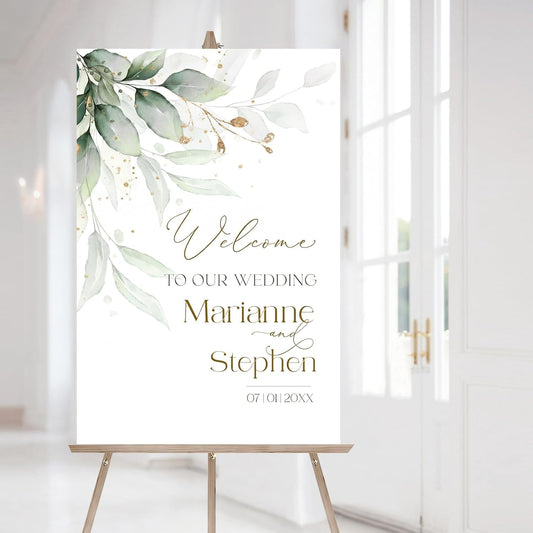 Personalized Wedding Welcome Sign, Flowers Wedding Welcome Sign, Wedding Welcome Sign, Custom Wedding Sign, Welcome To Our Wedding Sign, Flowers Wedding Board, Wedding Decorations Signs # 12