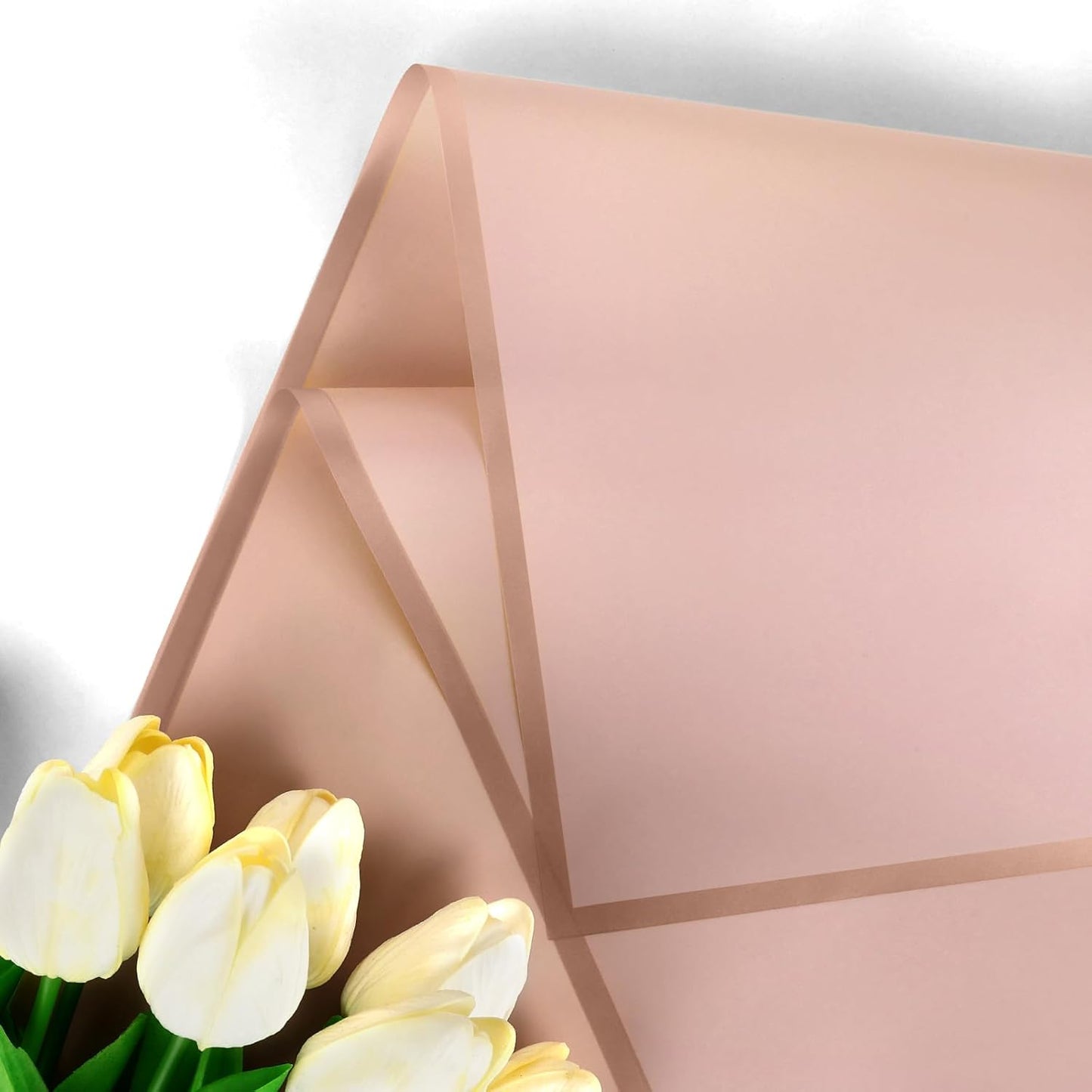 NESCCI 20 Sheet Flower Wrapping Paper - Waterproof Floral Bouquet Wrapping Paper, Florist Supplies Packaging Paper for Wedding Birthday Gift DIY (Dark Pink)