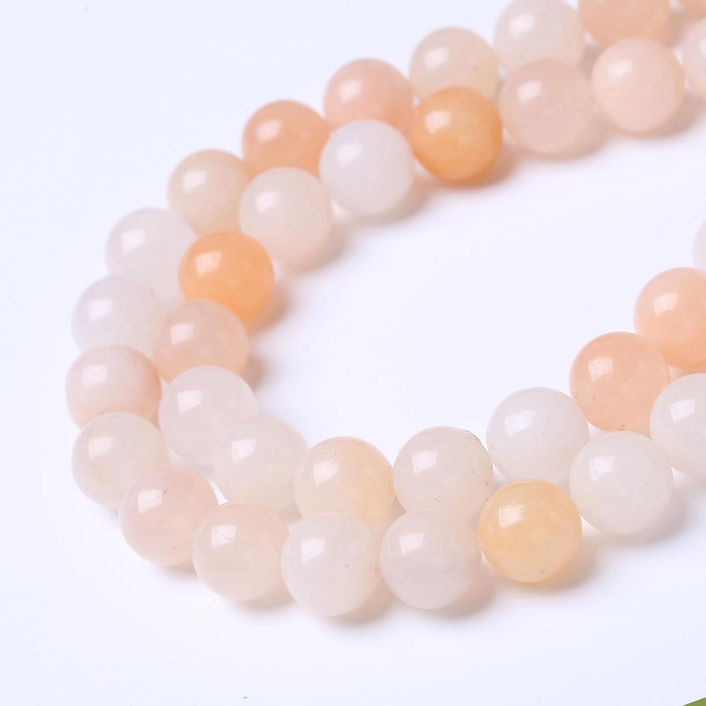 Streamer Powder Stone Beads for Jewelry Making DIY Craft Gemstone Beads Kit (8mm, 45pcs) Cosmic Crystal Pebbles for Bracelets, Necklaces, Home Decor