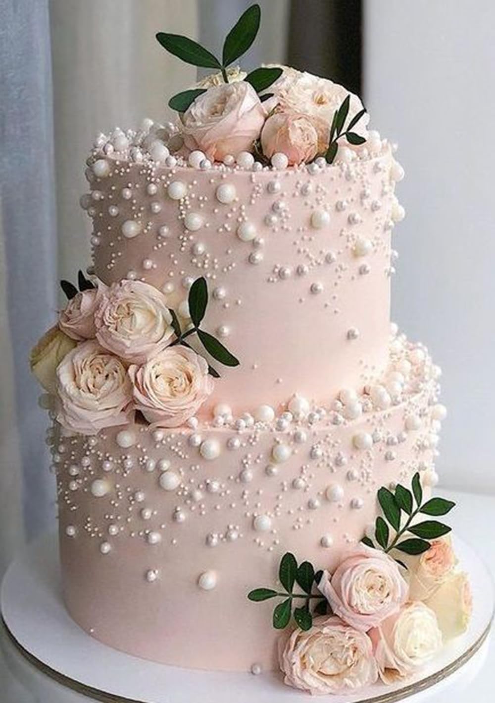 Edible 4 in1 Pearls Sugar Sprinkles 6 oz, Mix size Candy Pearl for Cake Decorating and Cupcake Toppers Cookie Decorations Ice Cream Topping Wedding Halloween Christmas(White,Black,Gold,Pink)