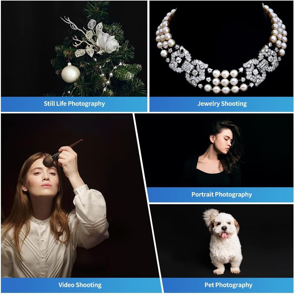 HEMMOTOP Black Backdrop Curtain, 5x6.5 ft Black Photo Backdrop for Photoshoot, Party, Video Recording, Back Drop Background Cloths Polyester Fabric, for Photography, Birthday (Backdrop only)