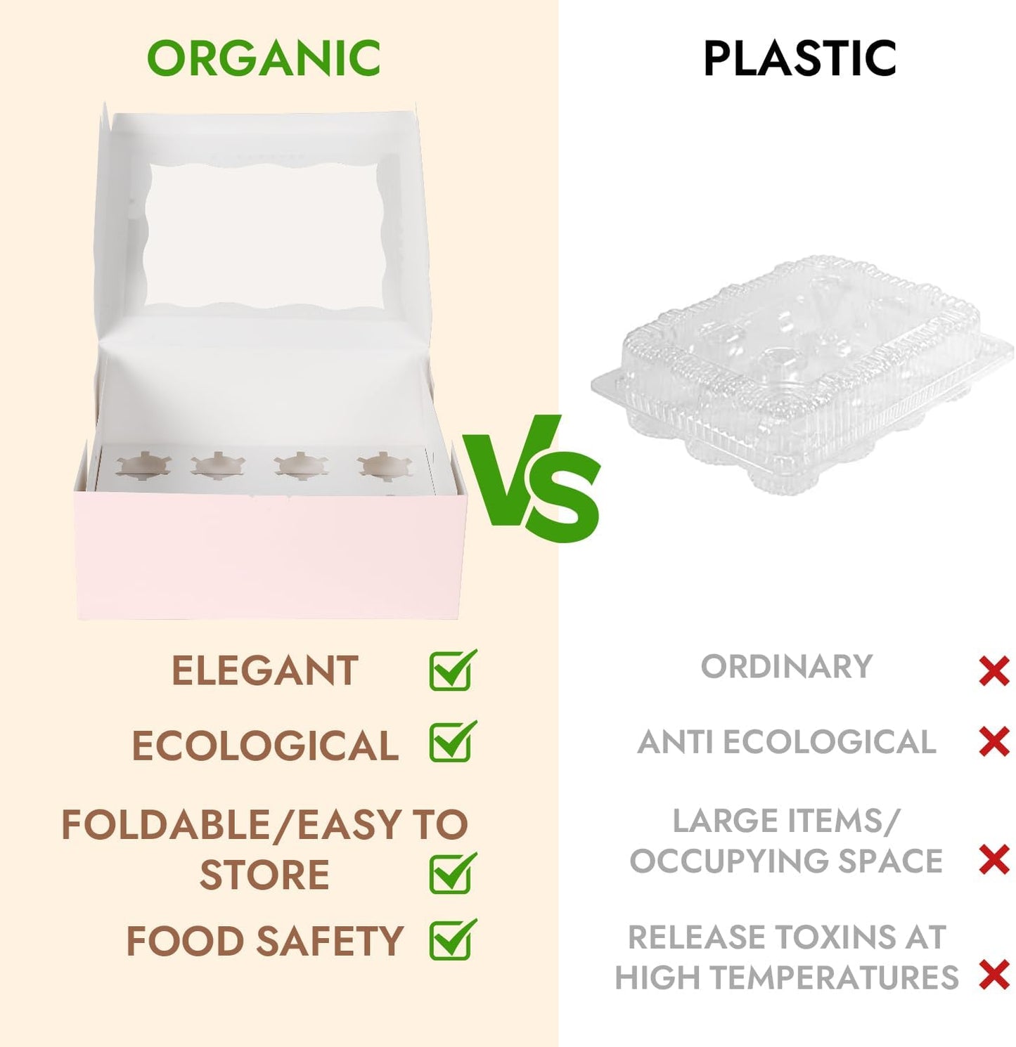 JCD 8 Packs Pink Bento Cake and Cupcake Box 1+8 Bento Box with Clear Window for 4-inch Cake and 8 Cupcakes Packaging Gift Baked Goods for Family Dinner Birthday Party Picnic Gift (Pink 1+8/8Pcs)