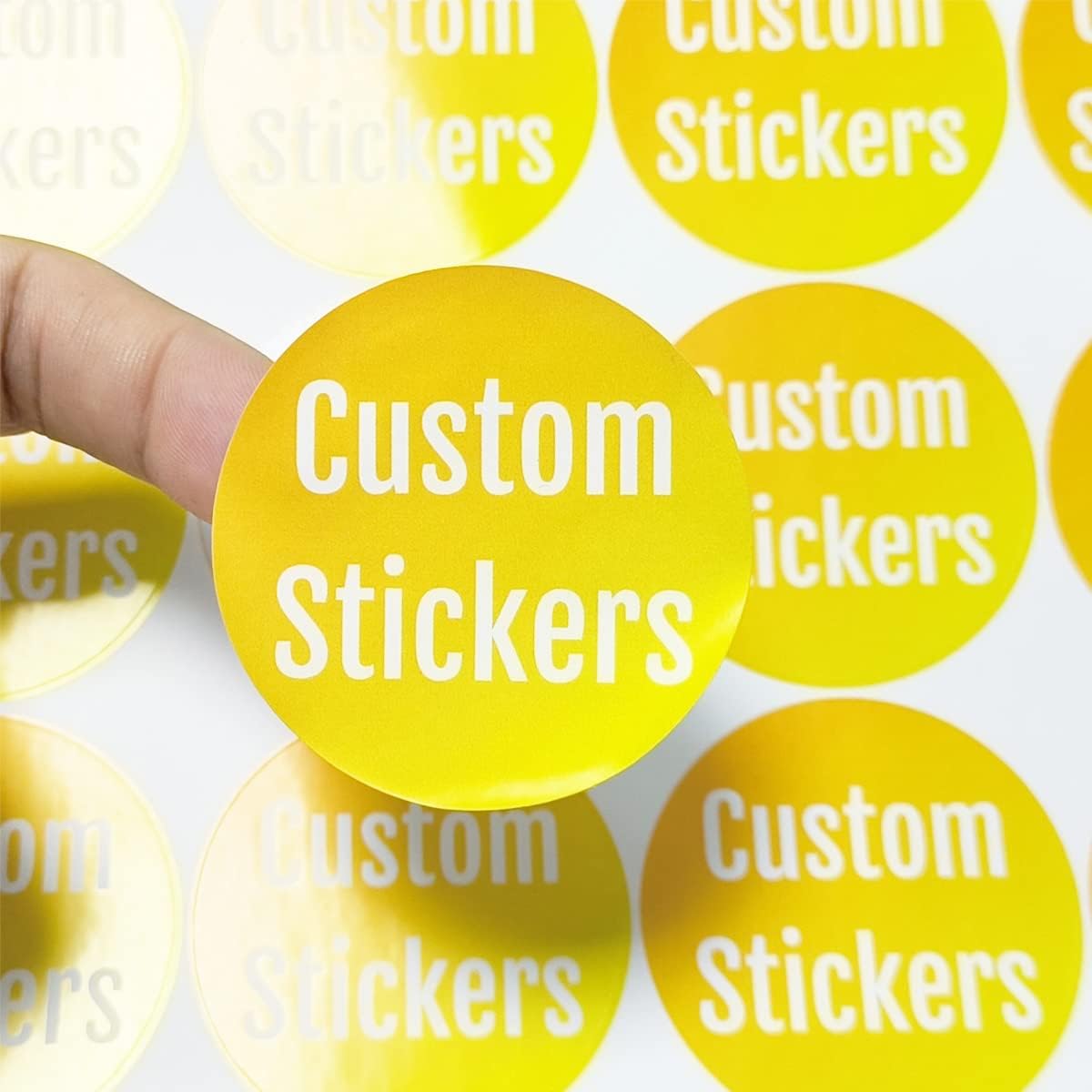 100-500 Custom Stickers Personalized Labels, Customized Stickers with Any Image Logo and Text. Custom Stickers for Business Logo Labels,etc. (Oval,5X2 Inch)