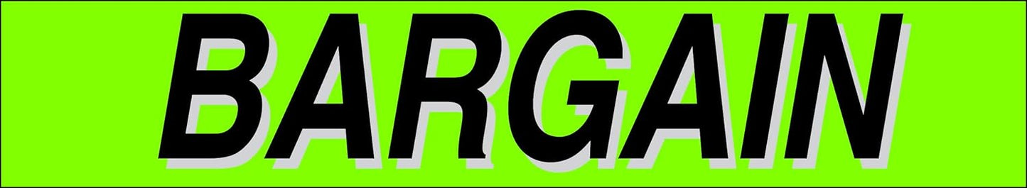 Ez-line Vinyl Windshield Stickers 3 Dozen 15 Inch Chartreuse Slogan Dealership Pro Pack for Car Lots (EZ115-Pack2)