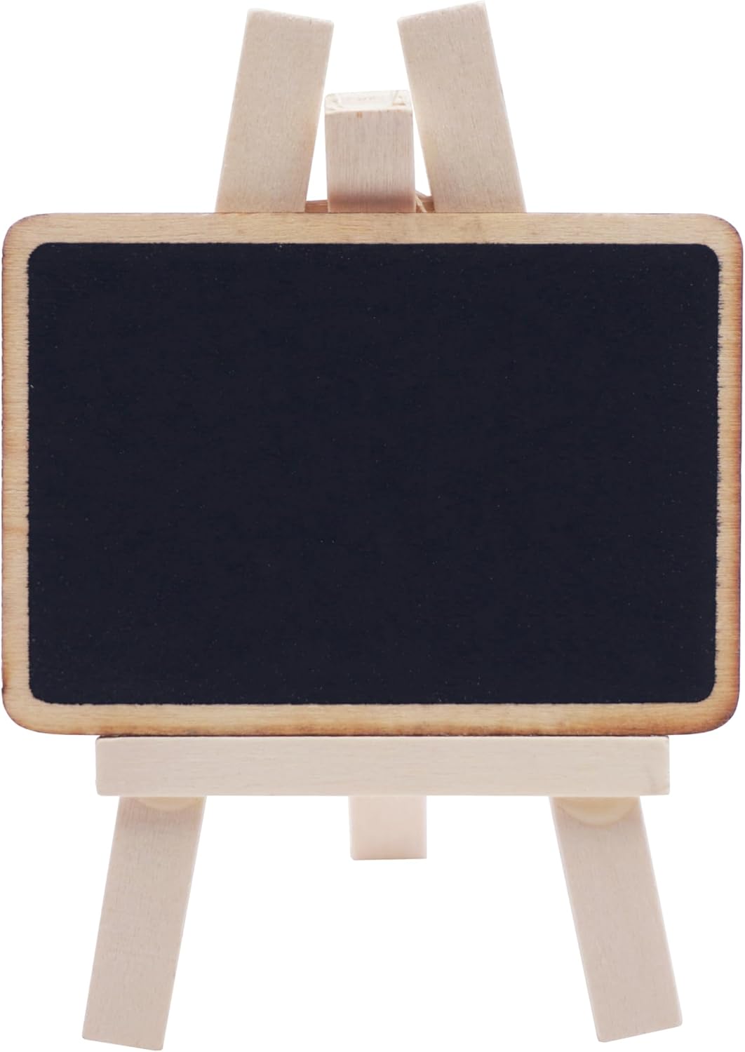 12 Count Mini Chalkboard Signs Wood Framed Table Stands – Size: 4.7" x 3.1" Wooden Blackboard, Perfect for Special Occasions and Events Decoration