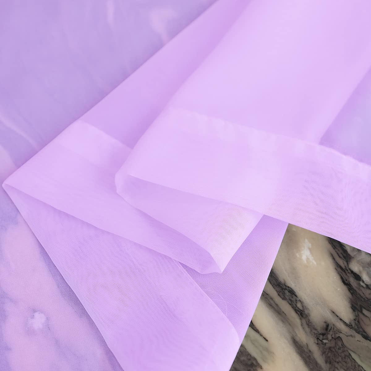 Window Purple Sheer Curtains 60 Inches Width 45 Inches Long 2 Panels Sheer Curtain Clear Curtains Basic Rod Pocket Panel for Home Living Room Bedroom Kids Room Yard Patio Parlor Sliding