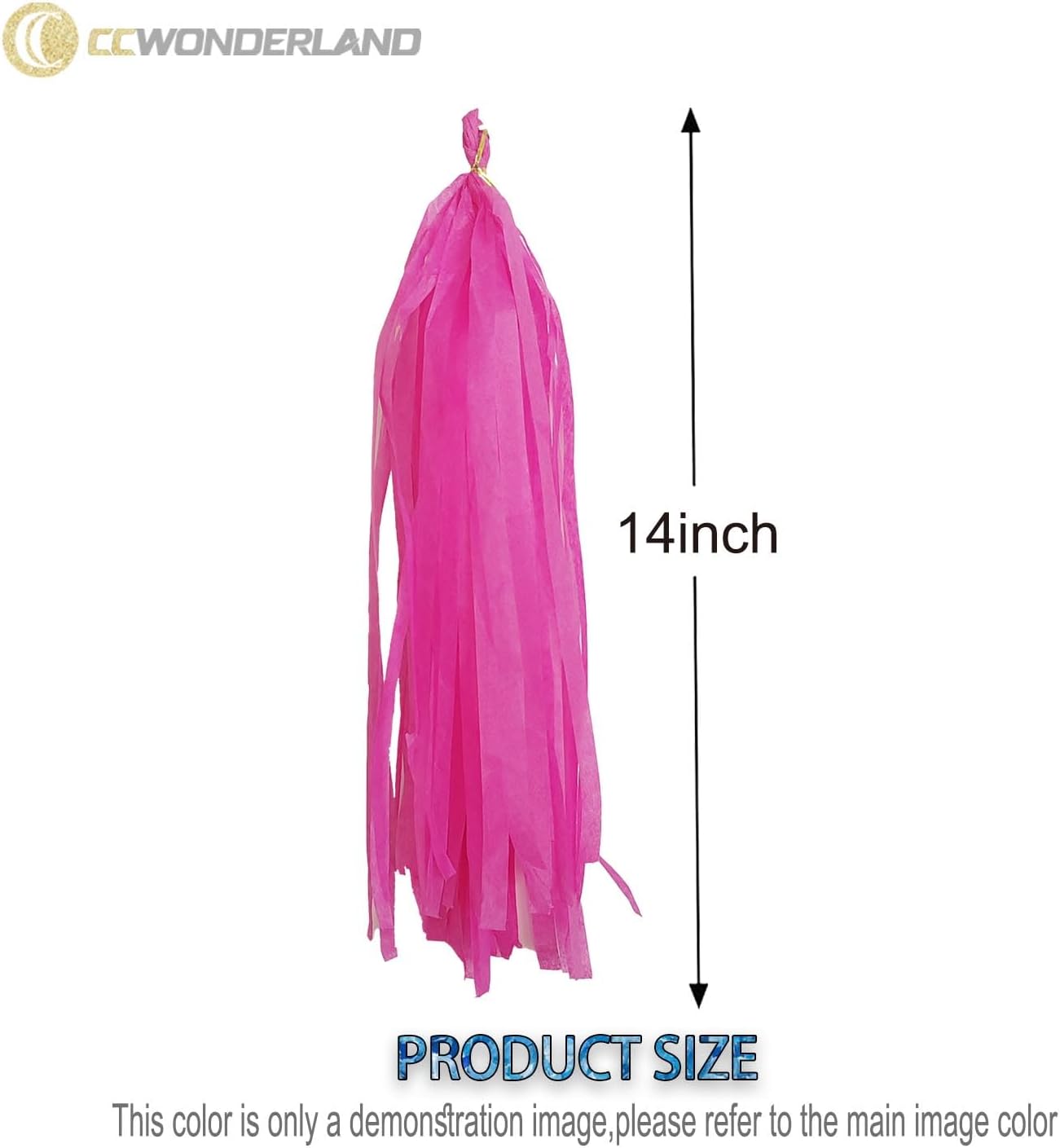 Burgundy Brown Champagne Tassel Garland Tissue Paper Banner,Table Decor,Party Decorations Supplies for Neutral Birthday Wedding Bridal Tassels,DIY Kits,Pack of 15