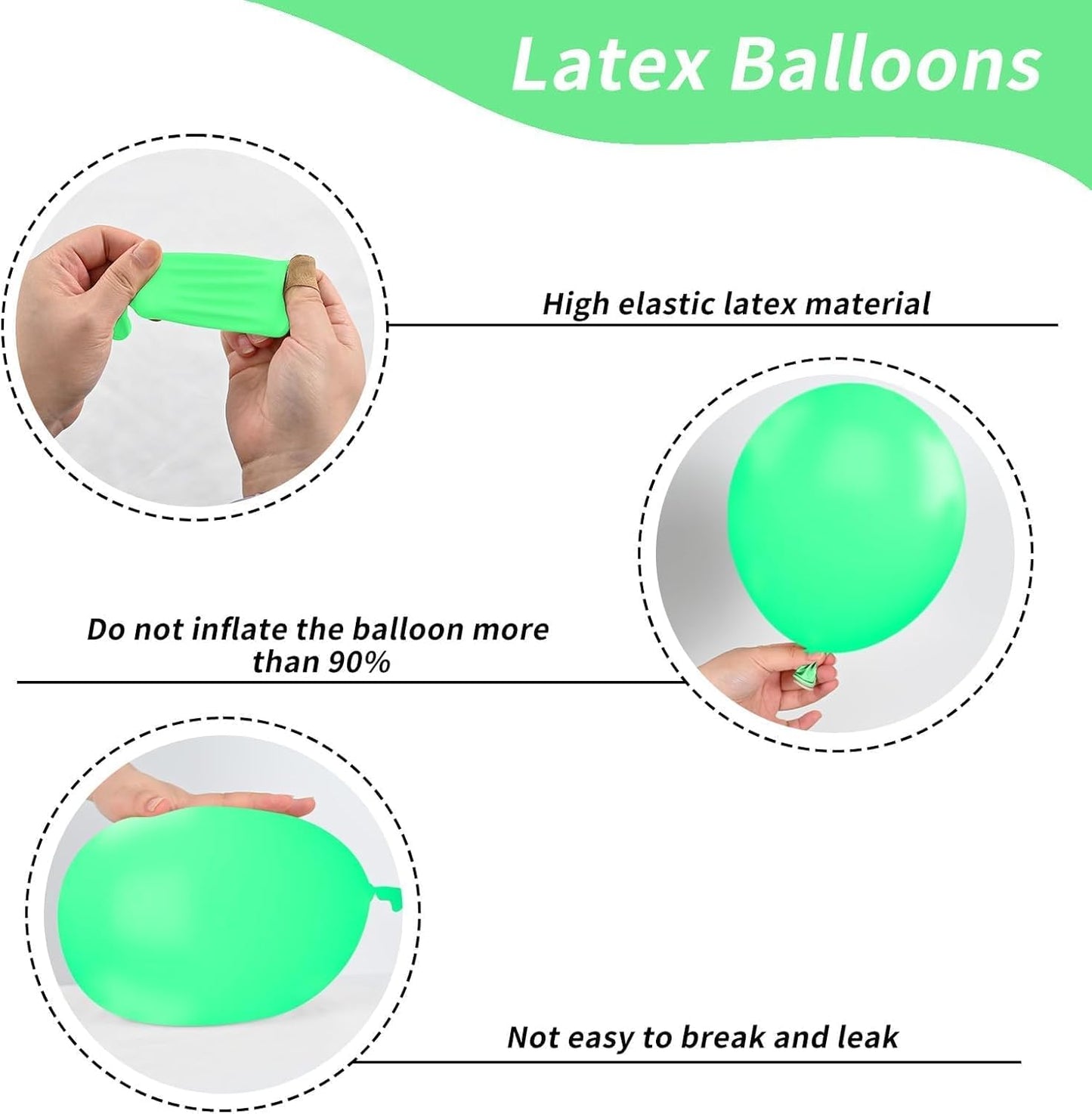 Metallic Chrome Soccer Balloons - 52 PCS 12 Inch Dark Green, Light Green, Black with Soccer Print, Confetti for Sports Theme Party Decorations