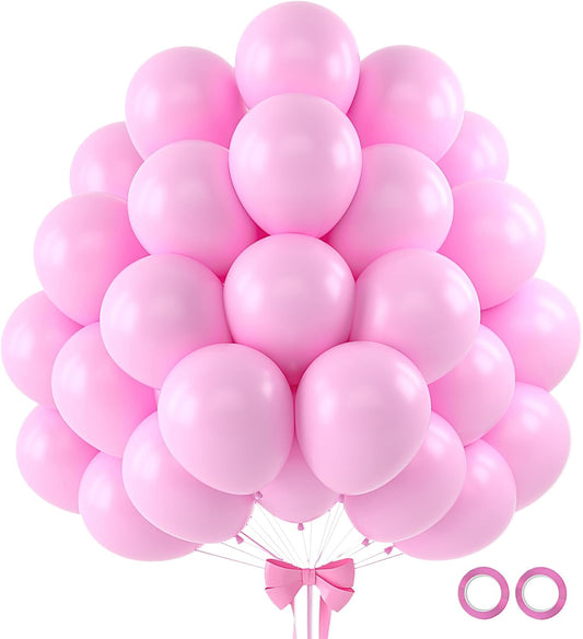 110pcs Pink Balloons 12 Inch Pink Latex Balloon Garland Arch Kit for Birthday Baby Shower Anniversary Graduation Wedding Party Decorations