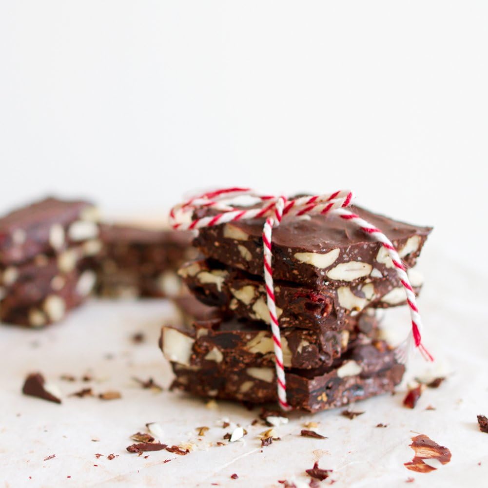 HRX Package Red and White Cotton Twine 656 Feet x 2 Roll, Durable Bakers Twine, Gift Wrapping String, Arts Craft