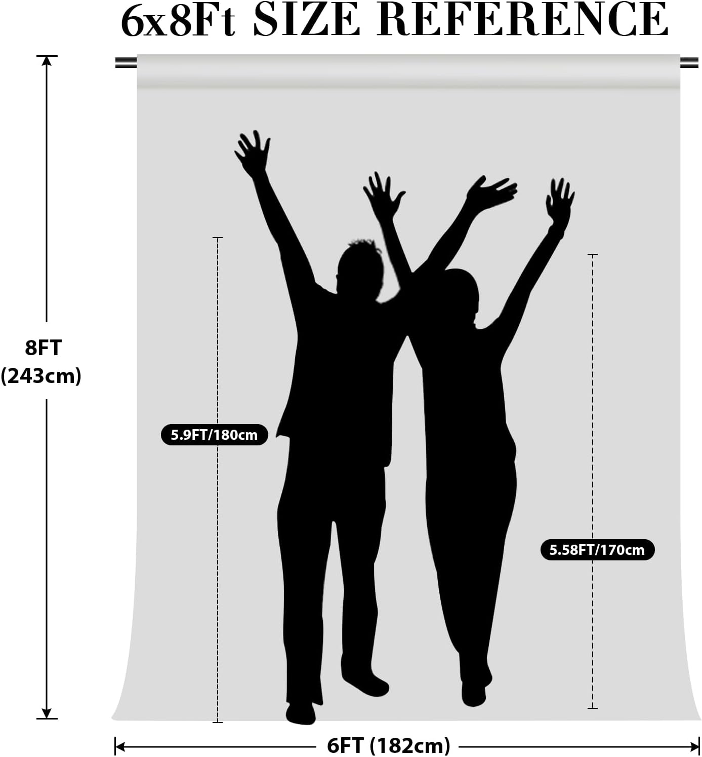 Eternal Beauty Silver Sequin Backdrop, 6x8 Ft Glitter Background Curtains for Shimmer Photography Party Wedding Birthday Back Drop Decor