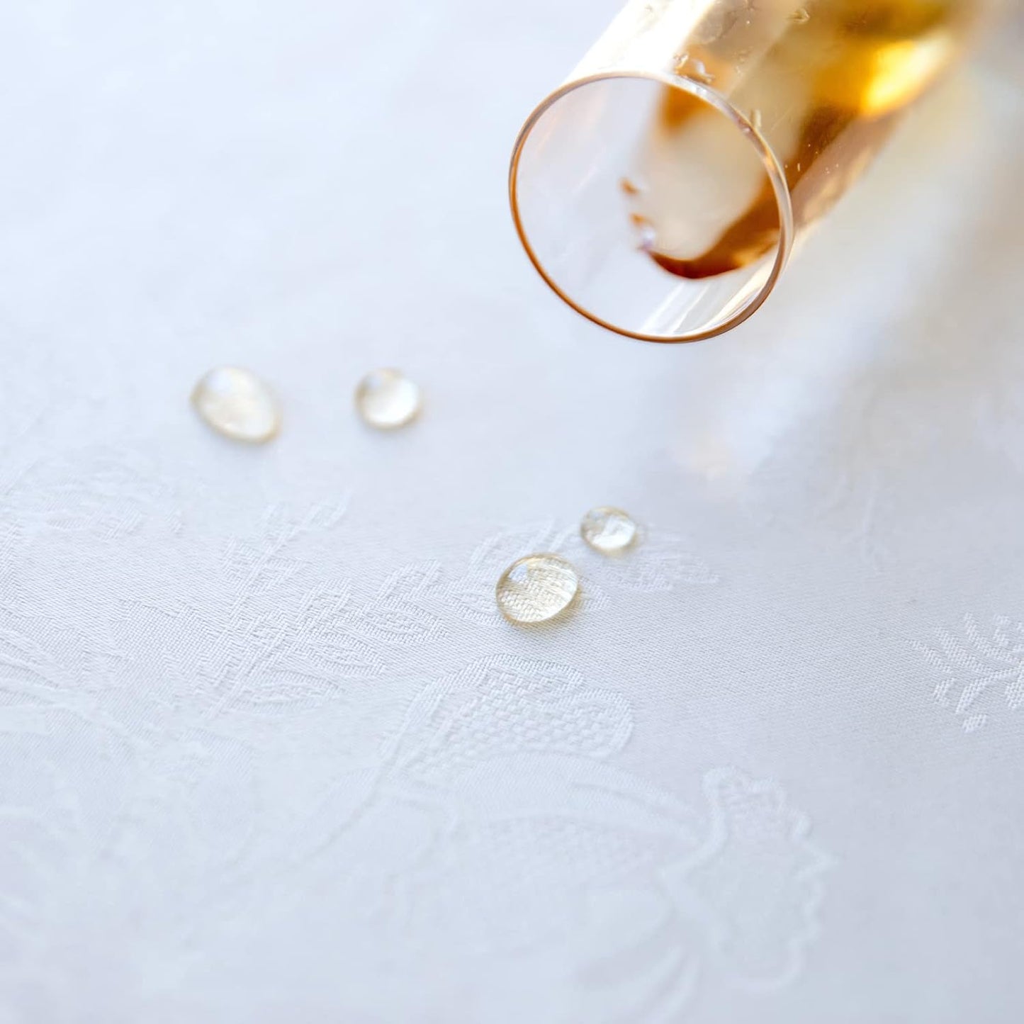 Beige lace Premium Rectangle Farmhouse Tablecloth Waterproof OilProof SpillProof AntiShrink Soft Wrinkle Resistant Decorative Fabric Table Cover Kitchen Dinning Party Wedding Banquet