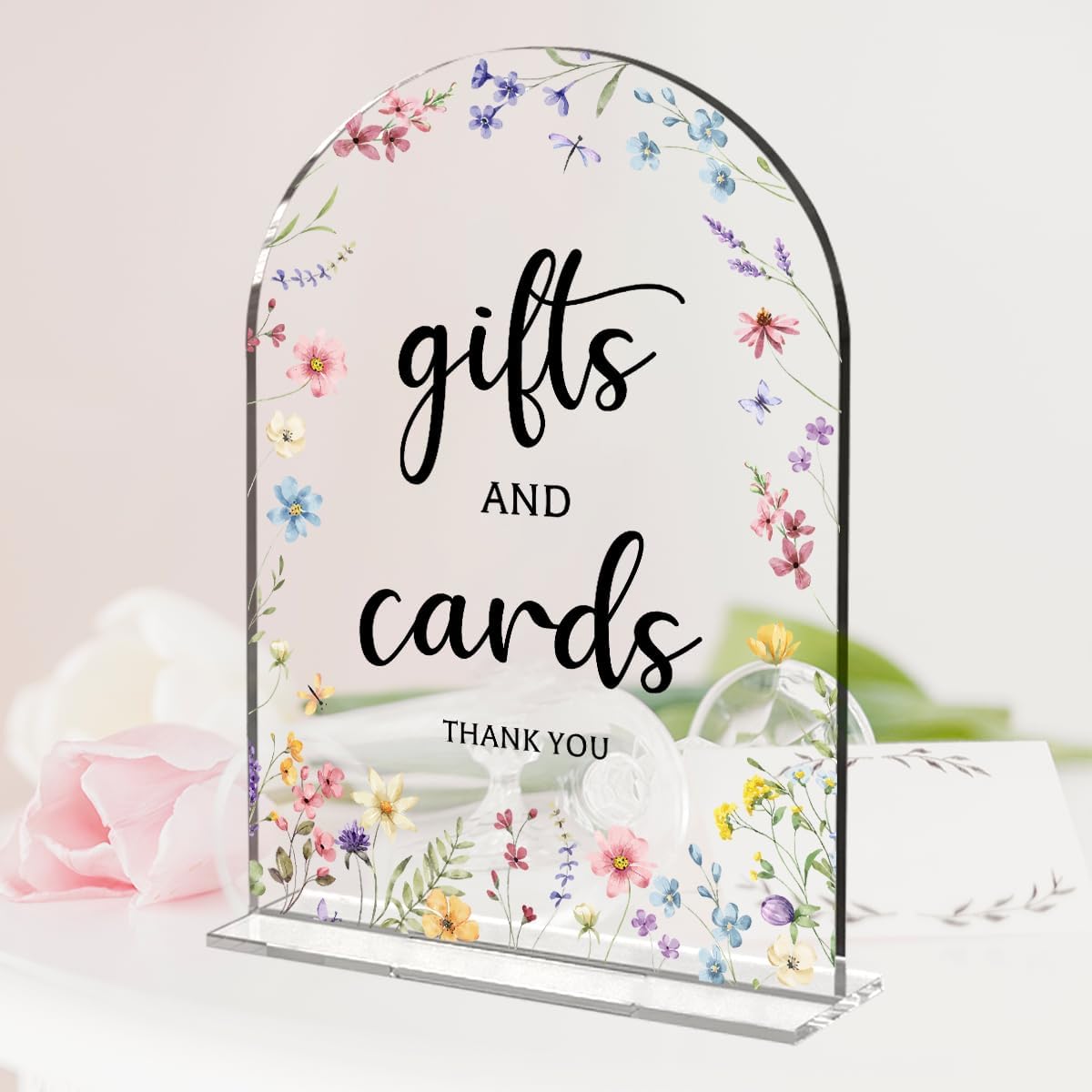 2 Pcs Wedding Decor, Ceremony Sign, Wedding Sign for Reception & Event Party,Bridal Shower Decorations, Wedding Table Decor Accessories for Anniversary And Event 5x7 Inch