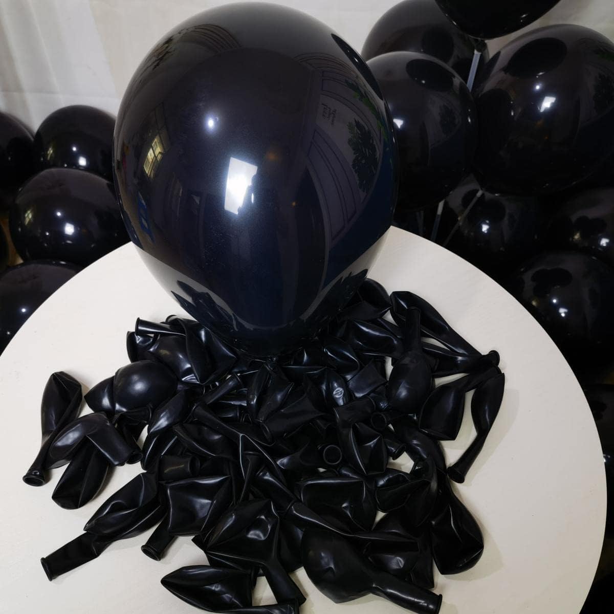 300 Pack Black Balloons 12 inch Black Latex Party Balloon Bulk for Various Party Events Decorations