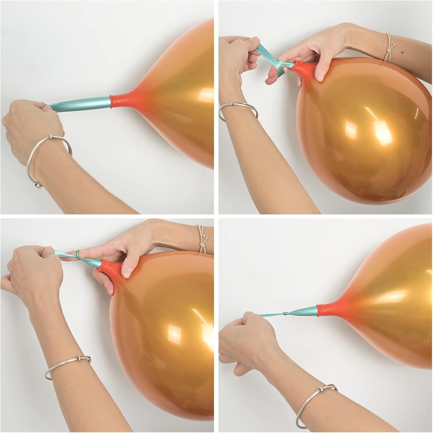 Chrome Gold Balloons 12 Inch, Double-Layered Metallic Light Gold Balloons, Shiny Thick Chrome Metallic Light Latex Helium Balloon for Birthday Wedding Party Decoration Supplies