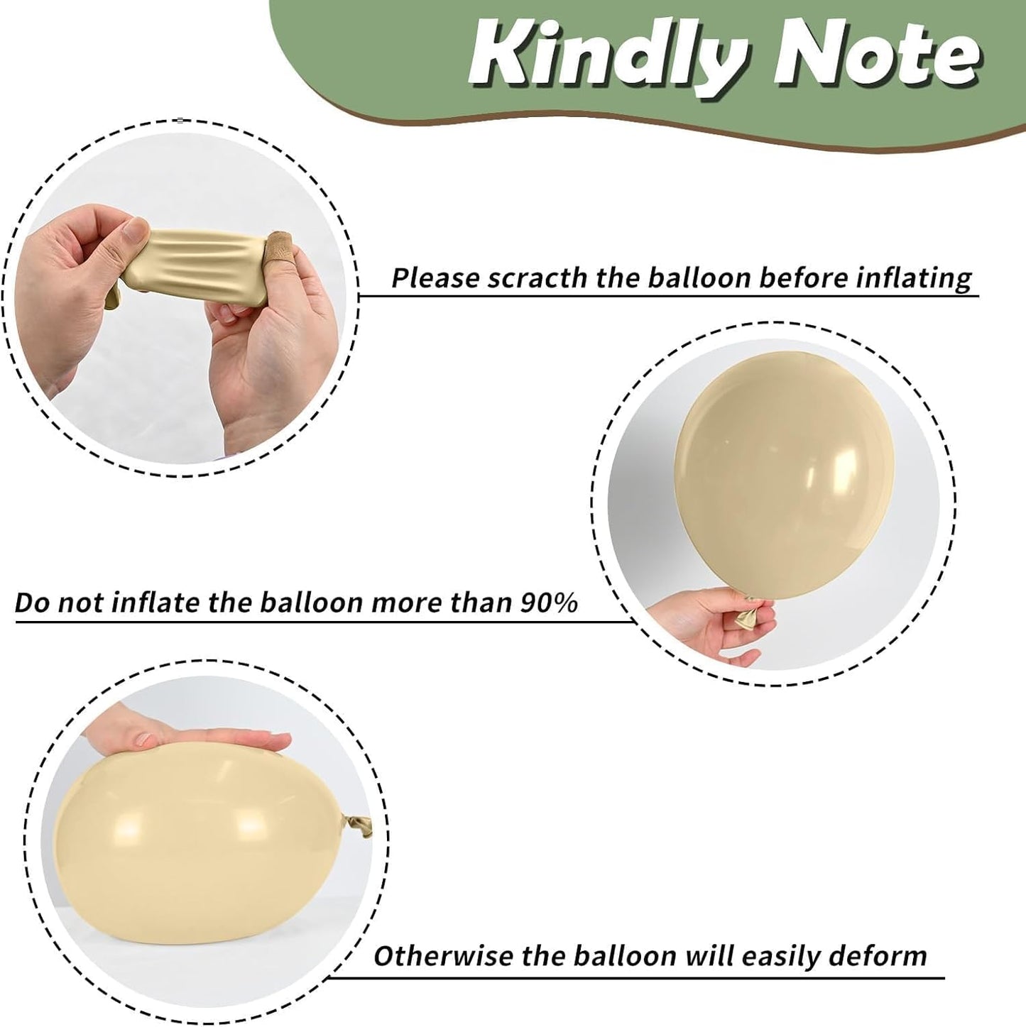 Green and Brown Balloons, 12 Inchs Sage Green Deer Print Gold Confetti Balloons for Kids Woodland Baby Shower Decorations Safari Jungle Dinosaur Theme Birthday Party Wedding Grauation Supplies