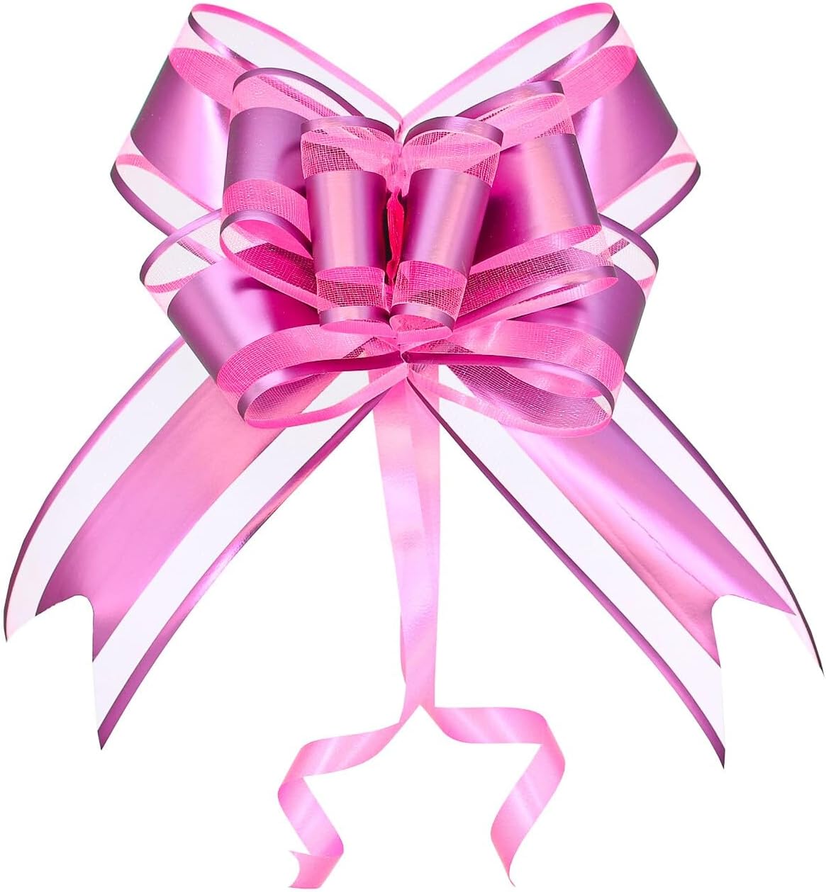 WEWILUCK Gift Bows for Presents, Hot Pink Bows for Gift Wrapping, Gift Bows with Ribbon for Weddings, Bridal Showers, and Anniversary Decoration(6 inches, 15PCS)