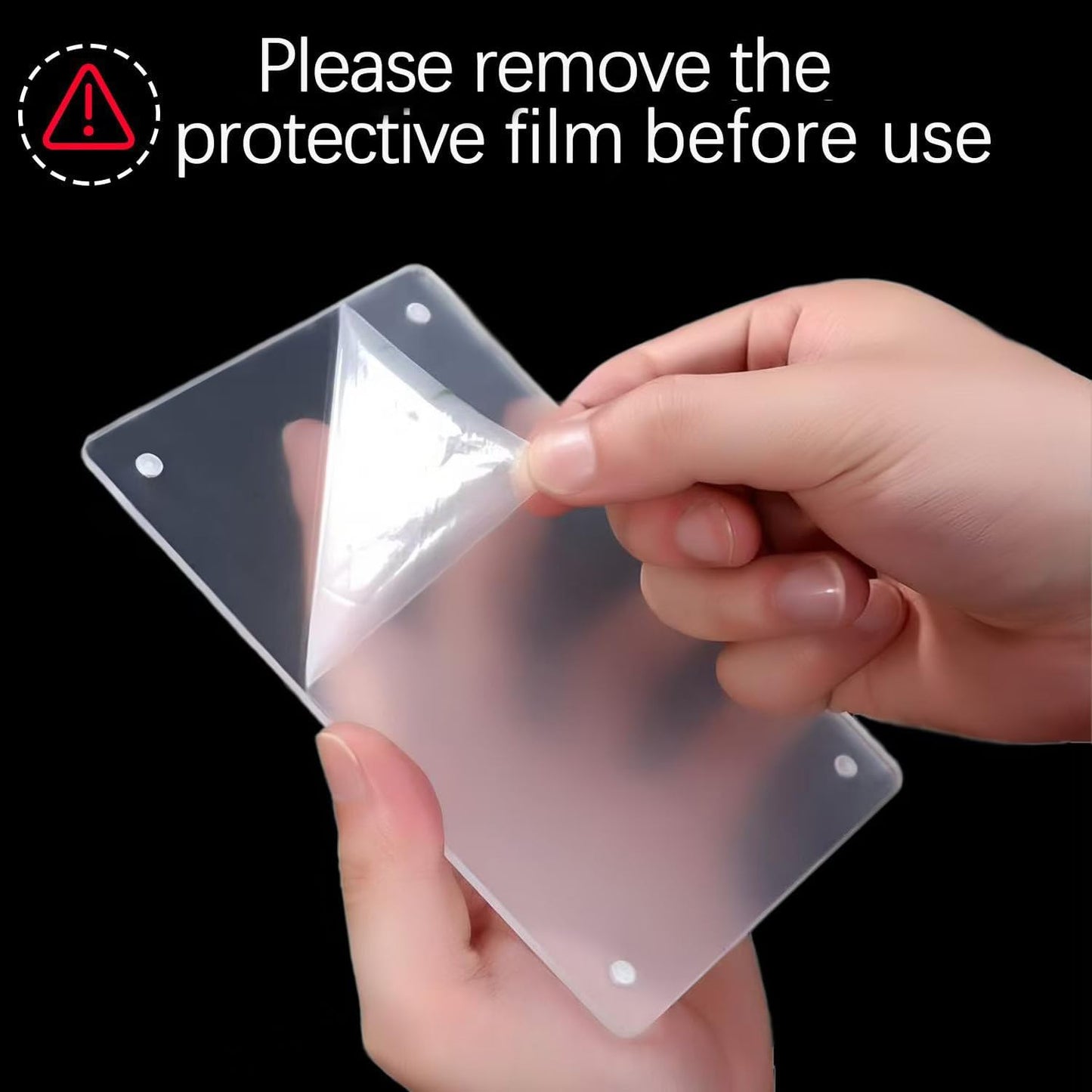 Acrylic Magnetic Photo Frame, 3x5 Inch Double-sided Magnetic Photo Frame, Tabletop Frameless Postcard Display (3-Pack)