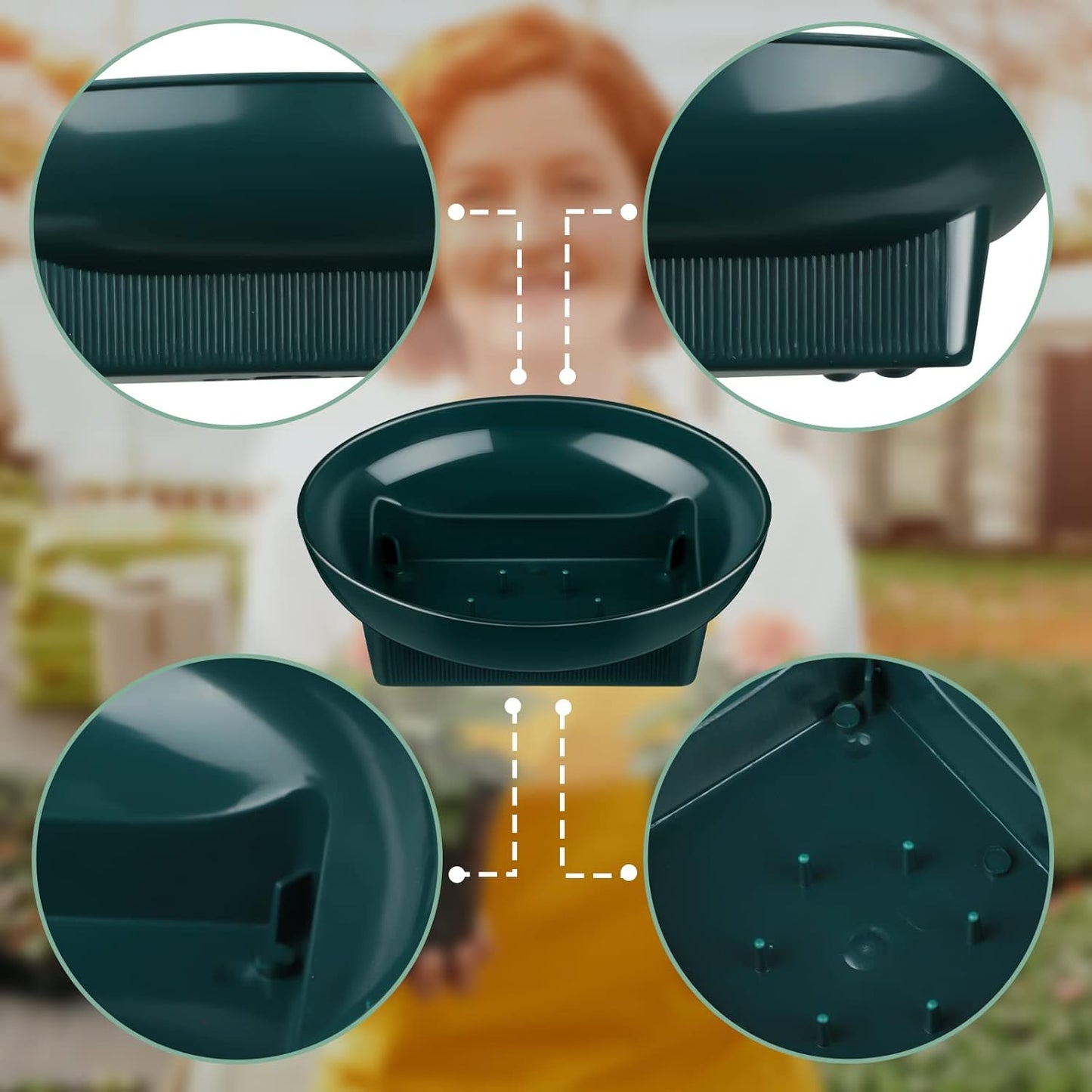 Karenhi 36 Pcs Floral Supplies Green Bowls for Flower Arrangements Large Size 6.3 Inch Floral Foam Bowls for Arrangements Holiday Wedding Fresh Flower Decoration Supplies (Foam Not Include)