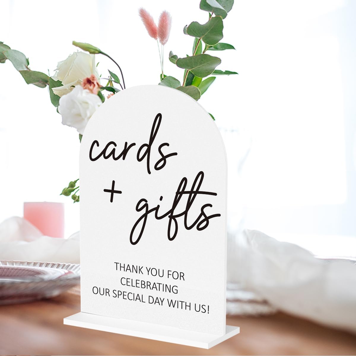 2Pcs Photo Guest Book Sign Cards and Gifts Sign for Wedding Engagement Party Bridal Shower Baby Shower Table Desk Acrylic Decor