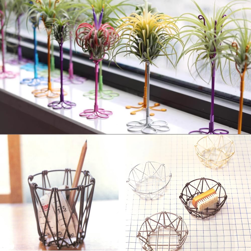 12 Gauge Ice Blue Aluminum Craft Wire (105FT) - Anodized for Jewelry Making, Beading Floral, Plant Gardening, Sculpting & Modeling Craft Wire (Ice Blue #24, 2mm)