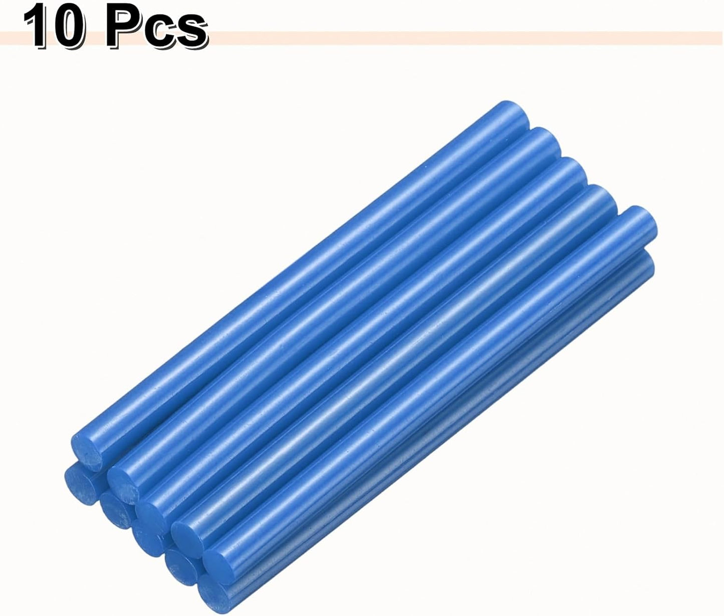 HARFINGTON 10pcs Hot Glue Sticks 0.28" Dia x 3.94" Long EVA Mini Hot Melt Adhesive Glue Stick for Hot Melt Gun Wood Plastic Glass Flowers Fabrics Foam, Blue