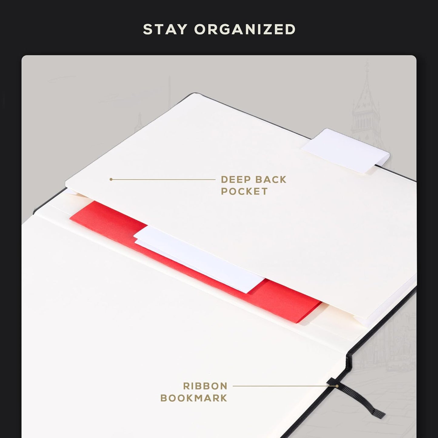 BEECHMORE BOOKS Lined Journal Notebook, 8.5 x 11.5 inch, A4 160 Lined Pages, Hardcover Leather Journals for Women, Men, Writing and Notebooks for Work - 120 GSM Thick Paper, Gifts Box Included