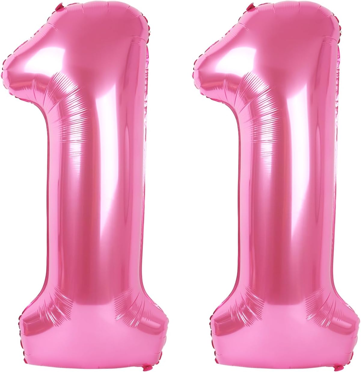 number pink 11 balloon
